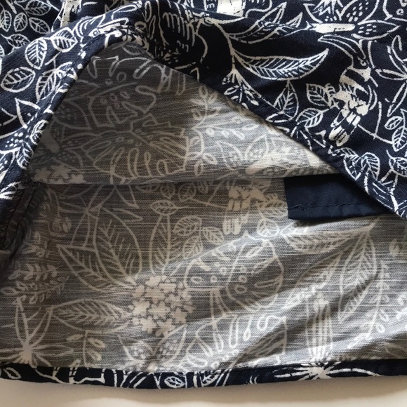 Gap shorts blue white bird floral print Sz 14/32” - Picture 7 of 8